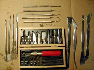細かい作業用の道具