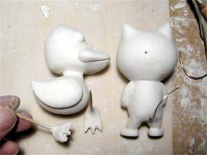 ネコのしっぽ、アヒルの足